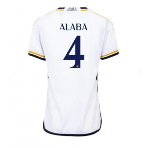 Maillot de foot Real Madrid David Alaba #4 Domicile Femmes 2023-24 Manches Courte